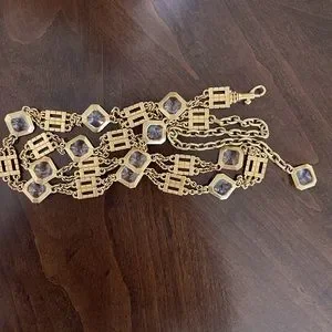 St. John | Accessories | Stjohn Gold Chain And Krystal Belt  display picture 3